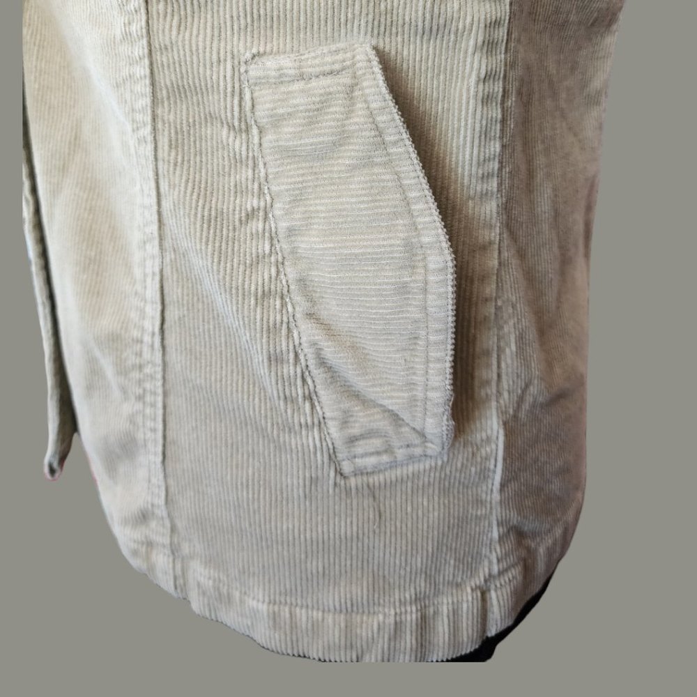 Outer Edge Small Beige Corduroy 3 Button Flare Wr… - image 7